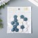 Beads for creativity wood "flat circle" set of 20 pcs white, gray-blue 0.4x1.5x1.5 cm