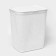 Besnaya basket with a pirula lid, 55 l, 42 × 34 × 54 cm, white color