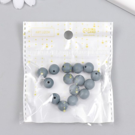 Busina silicone "Round" dark gray d = 0.9 cm-2