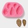 Silicone Mold "cones", 10.2 × 7 × 1.6 cm, pink color