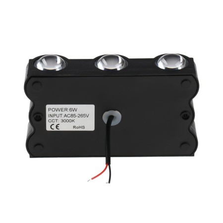 Front Fatal “Gloss”, FSD-045, 6 W, 3000K, 3 rays, IP65, 220 V, plastic, black-7