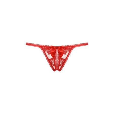 Thong with access to Softline Collection, red color, size S/L-2