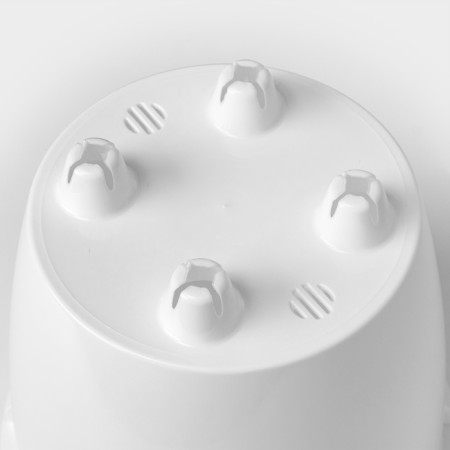 Kashpo with the Avy drainage system, 3 l, d = 18, white color-3