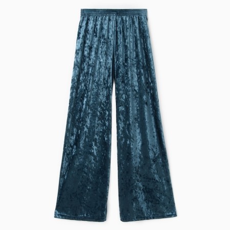 Homemade pants KAFTAN VELVET 40-42, blue-7
