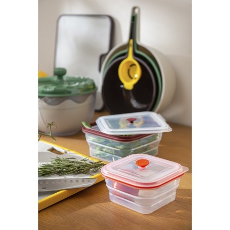 Container for carrying and storage Silicone Smart Solutions, Folding, 1.2 L, Dark Blood Color-1
