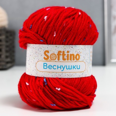 Yarn 60% acrylic, 30% cashmere, 10% silk "spring" 50 g 80 m color 10 red