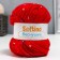 Yarn 60% acrylic, 30% cashmere, 10% silk "spring" 50 g 80 m color 10 red
