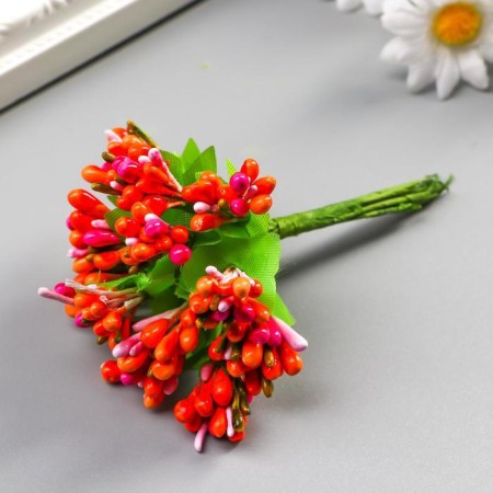Decor for creativity "droplets" (1 set = 1 bouquet) in a bouquet of 12 colors mix 12x1.5 cm-1