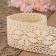 Knitted lace, 60 mm × 10 ± 1 m, beige color