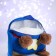 New Year's children's backpack "Bear with a star", 24x24 cm, for the New Year