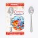 Spoon souvenir on the card "New Year's collection: family happiness", 3 x 14 cm