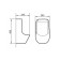 Children's Comforty 591W Pussar, external water supply, white color