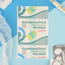 The adhesive plastry of Veropharmic bactericidal 4 x 10 cm on a woven basis