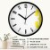 Wall watches, D-20 cm, interior, classic, "three", silent
