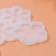 Form for candy "flowers", silicone, 14 × 12 × 0.7 cm, 6 cells, white color