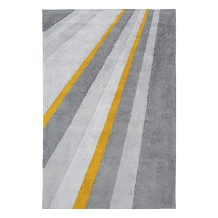 Cotton carpet with a Tulip Field Terra pattern, size 160x230 cm