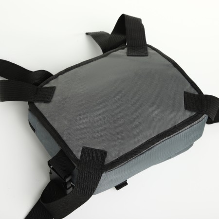 Babberry bag on lightning, 2 external pockets, color gray color-11