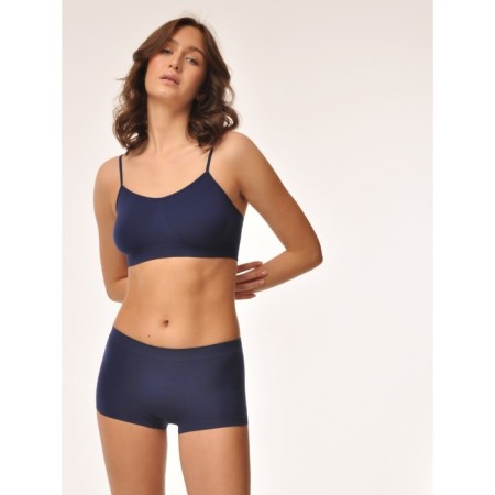 Female top on thin straps Top Spalla Stretta, size 44-46, deep blue color-5