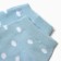 Women's socks shortened "peas", blue color, rr 23-25