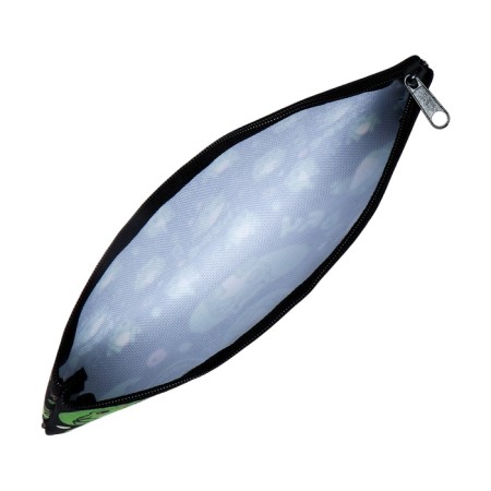 Penal is soft, 1 compartment 75 x 195 mm, flat, Hatber, Kv-kva-S-segment Black/Green NPK_64203-3