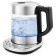 Electric ketter KitFort KT-648, glass, 1 l, 2200 watts, silver