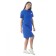 Dress-field female grl pwr, size 44, cornflower color