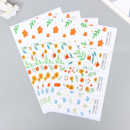 Sticker paper Gratitude "Small flowers" set 40 pcs 15x24 cm-2
