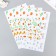 Sticker paper Gratitude "Small flowers" set 40 pcs 15x24 cm