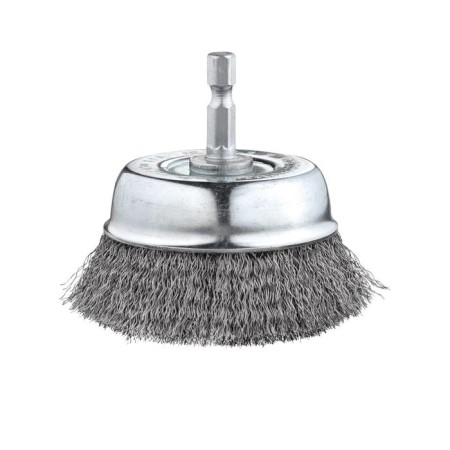Cup brush KWB, D = 75 mm, wire d = 0.2 mm, shank d = 6 mm, steel hss