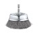 Cup brush KWB, D = 75 mm, wire d = 0.2 mm, shank d = 6 mm, steel hss
