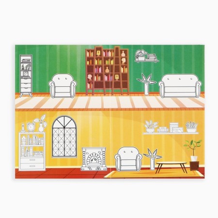 A set of stickers with the coloring "Cozy House", 42 pcs, 14.5 x 21 cm-2