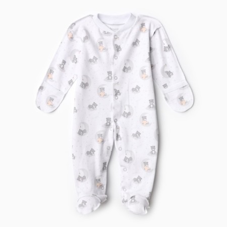 Overalls with closed handles, gray color, height 62 cm