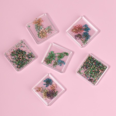 Sudden for nail decor, 6 species, in a case, multi -colored-5