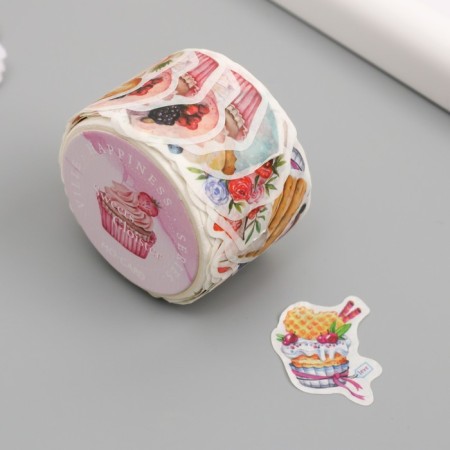Stick Paper "Sweets - Joy" 1.2 - 2.5 cm 100 pcs in a roll 11x8 cm-3