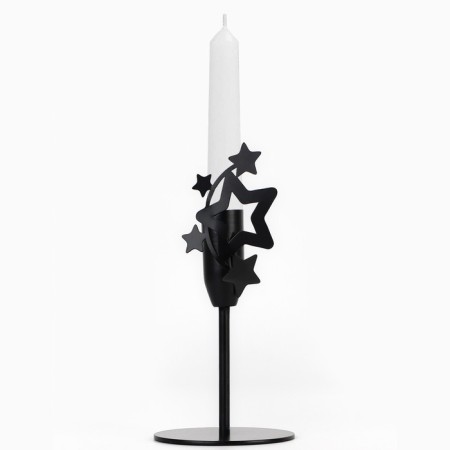 Summary "Stars", black, 7.4 x 15.3 cm, diam. under a candle 2.2 cm-1
