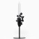 Summary "Stars", black, 7.4 x 15.3 cm, diam. under a candle 2.2 cm