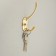 Furniture tundra hook TKD002 Light, two -rod, gold