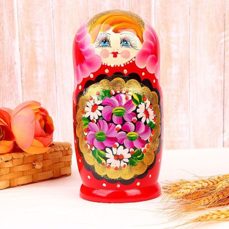 Matryoshka 7 in 1, painted, Mix colors-4