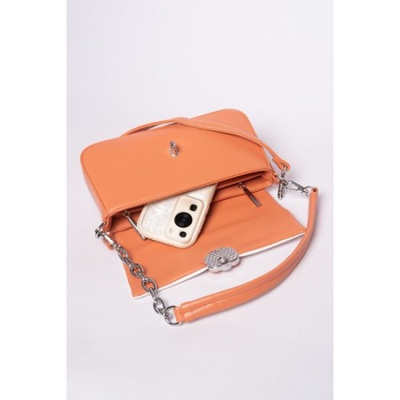 Cross-Body Bag, eco-leather, ludor orange, 24x6x15 cm-4