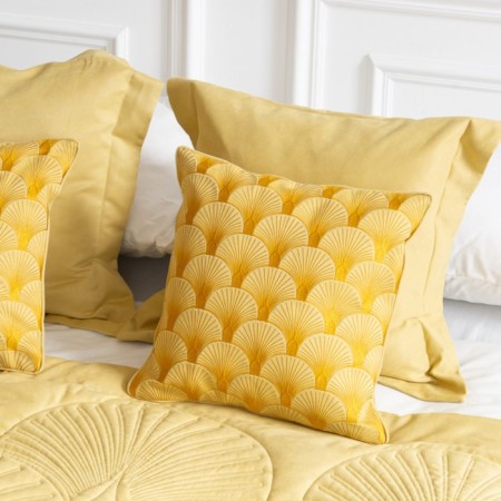 Cover with pillowcases "Hugo", size 230x250 cm, lemon color-1