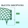 Decorative fence, 34 × 270 cm, 6 sections, plastic, green, "diadem"