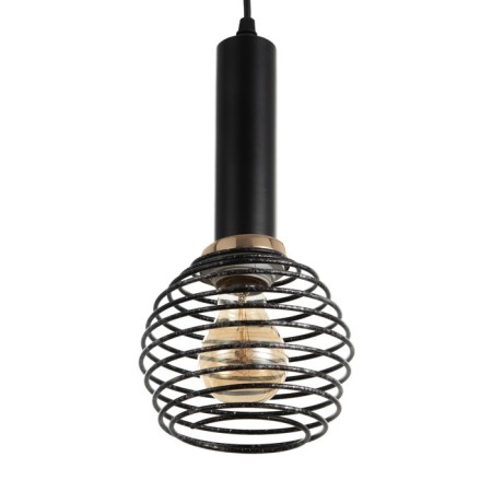 Bayerlux lamp "Berto" E27 40W Black-Honey 14x14x30-130 cm-1