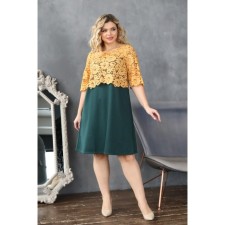 Women's dress, size 60, green color