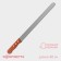 Knife for biscuit even edge konfinetta, blade length 35 cm, wooden handle