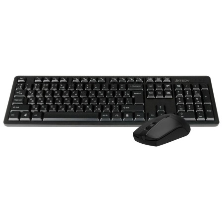 Keyboard + Mouse A4Tech 3330N CLAV: Black Mouse: Black USB Wireless Multimedia-3
