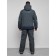 Male winter ski costume, size 48, dark gray color