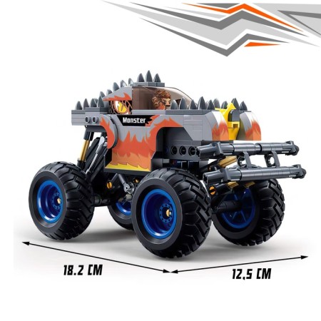 Designer SUV “Bigfoot” Sluban Mechano, Inertia, 267 details, 6+-1
