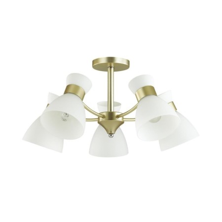 Wilma chandelier, e27 5x40W, color matte gold, white-1