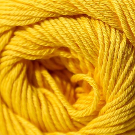Yarn "Alma" 100% cotton 170m/50g (104 yellow)-2