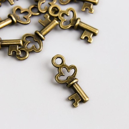 Suspension "Key", ancient bronze 0.7x1.5 cm-1